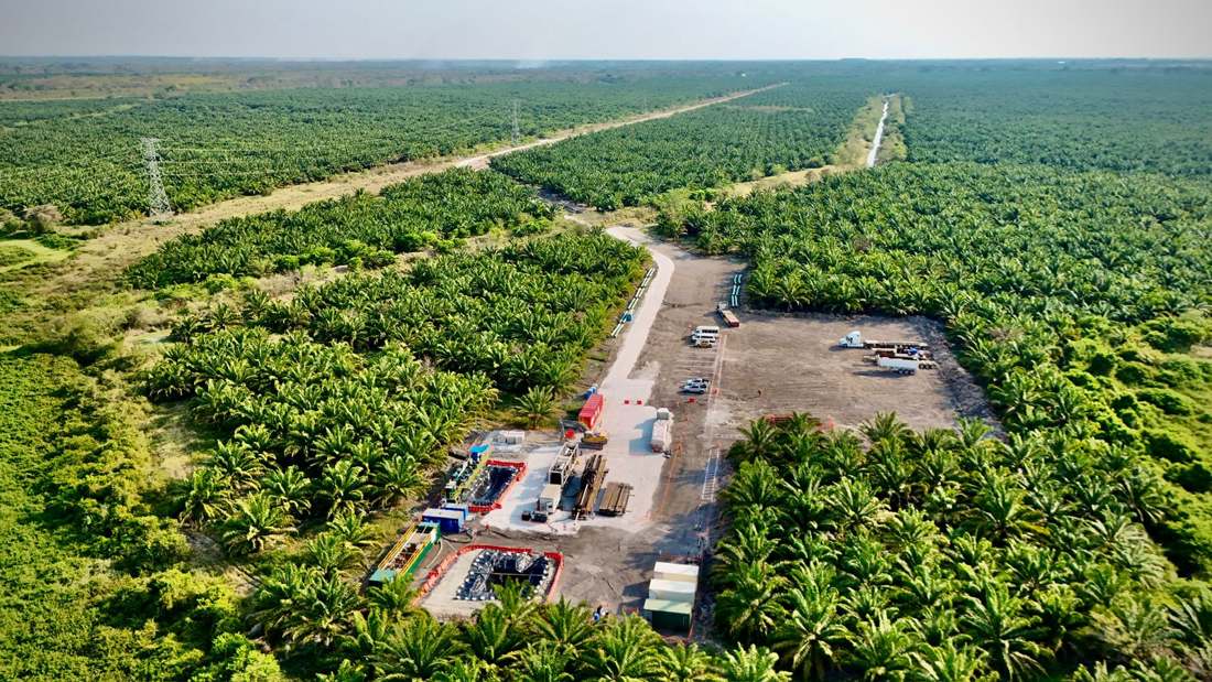 Vista aérea del cruce del Río Coatzacoalcos